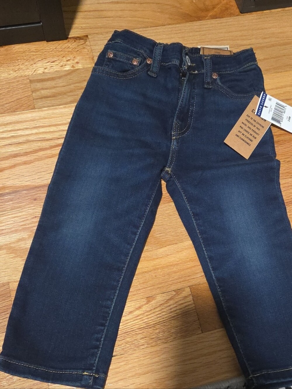 Toddler Boy Dark Blue Stretch Jeans